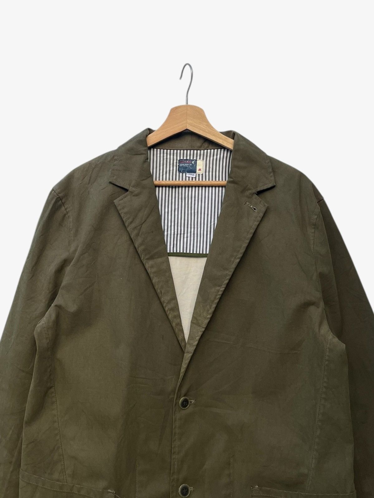 Universal Works Ash Trap Hard Cotton Chore Jacket Olive Green Size US L / EU 52-54 / 3 - 6 Thumbnail
