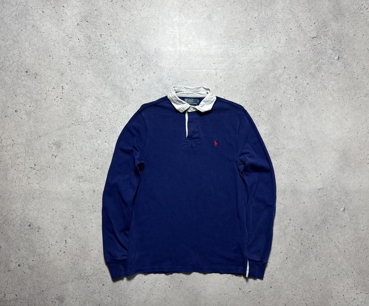 Polo Ralph Lauren Rugby Sweatshirt Size S Navy Vintage PRL