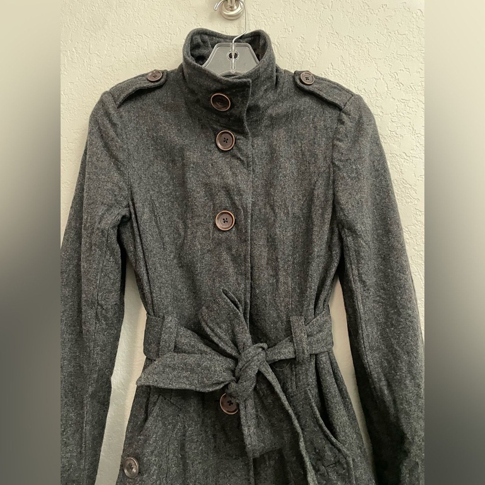 Timberland Timberland 100% Wool Women Jacket Belted Waist XS Size XS / US 0-2 / IT 36-38 - 3 Thumbnail