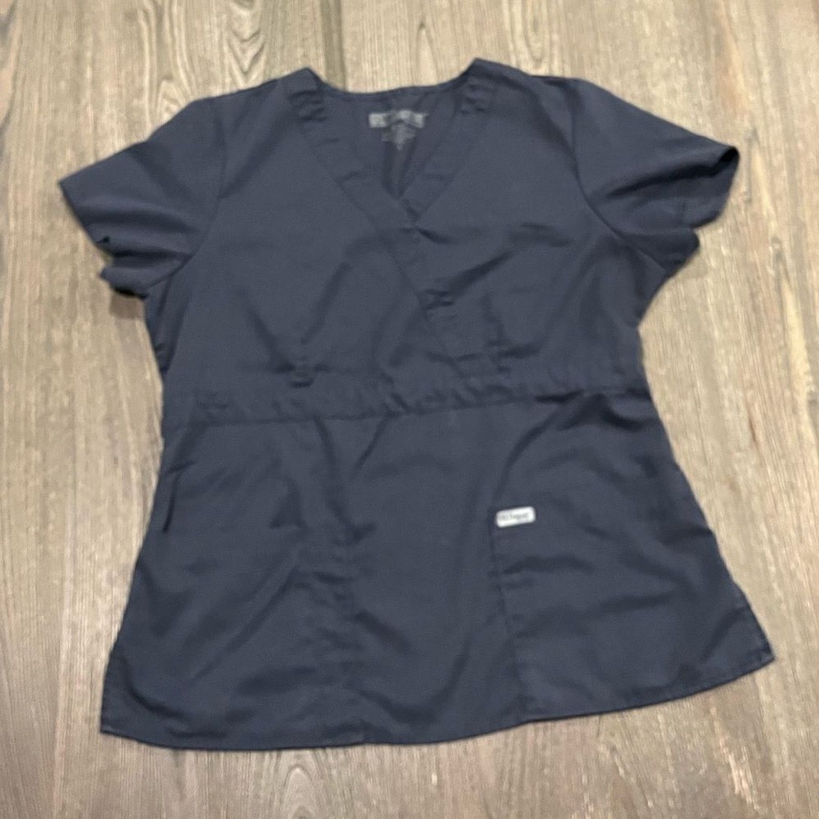 Vintage Greys Anatomy by Barco Srubs Top Short Sleeve Faux Wrap L Size L / US 10 / IT 46 - 1 Thumbnail