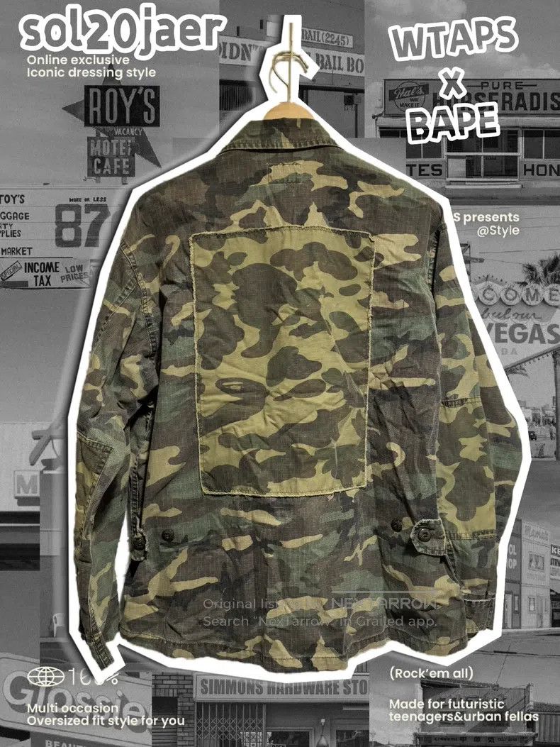 Wtaps Wtaps Collaboration Washed Camouflage Jacket Size US S / EU 44-46 / 1 - 2 Thumbnail