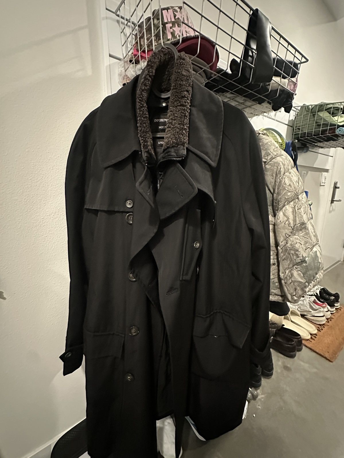 Emporio Armani Emporio Armani Trench Coat Size US L / EU 52-54 / 3 - 1 Thumbnail