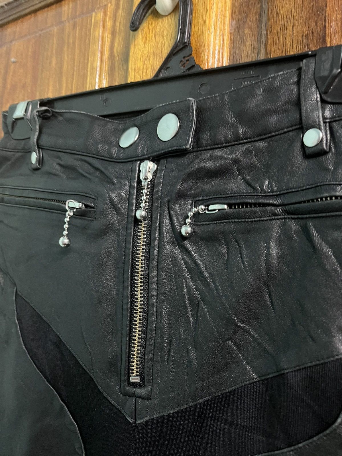 Adidas × Alexander Wang × If Six Was Nine Adidas x Alexander Wang RTW Leather Pants Size 26" / US 2 / IT 38 - 5 Thumbnail