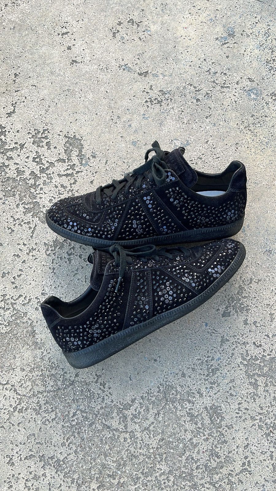 Maison Margiela Maison Margiela Gat Replica Swarovski Black Crystal Size US 9 / EU 42 - 2 Thumbnail