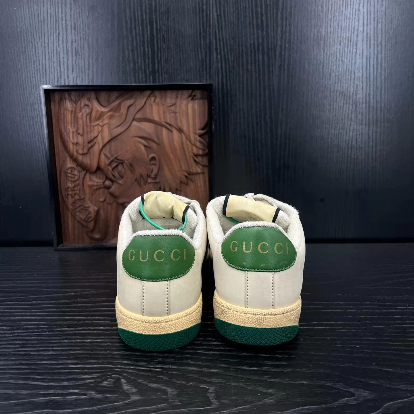 Gucci Women's Gucci Rhyton Gray Green 35.5 Shoes Size US 5 / IT 35 - 5 Thumbnail