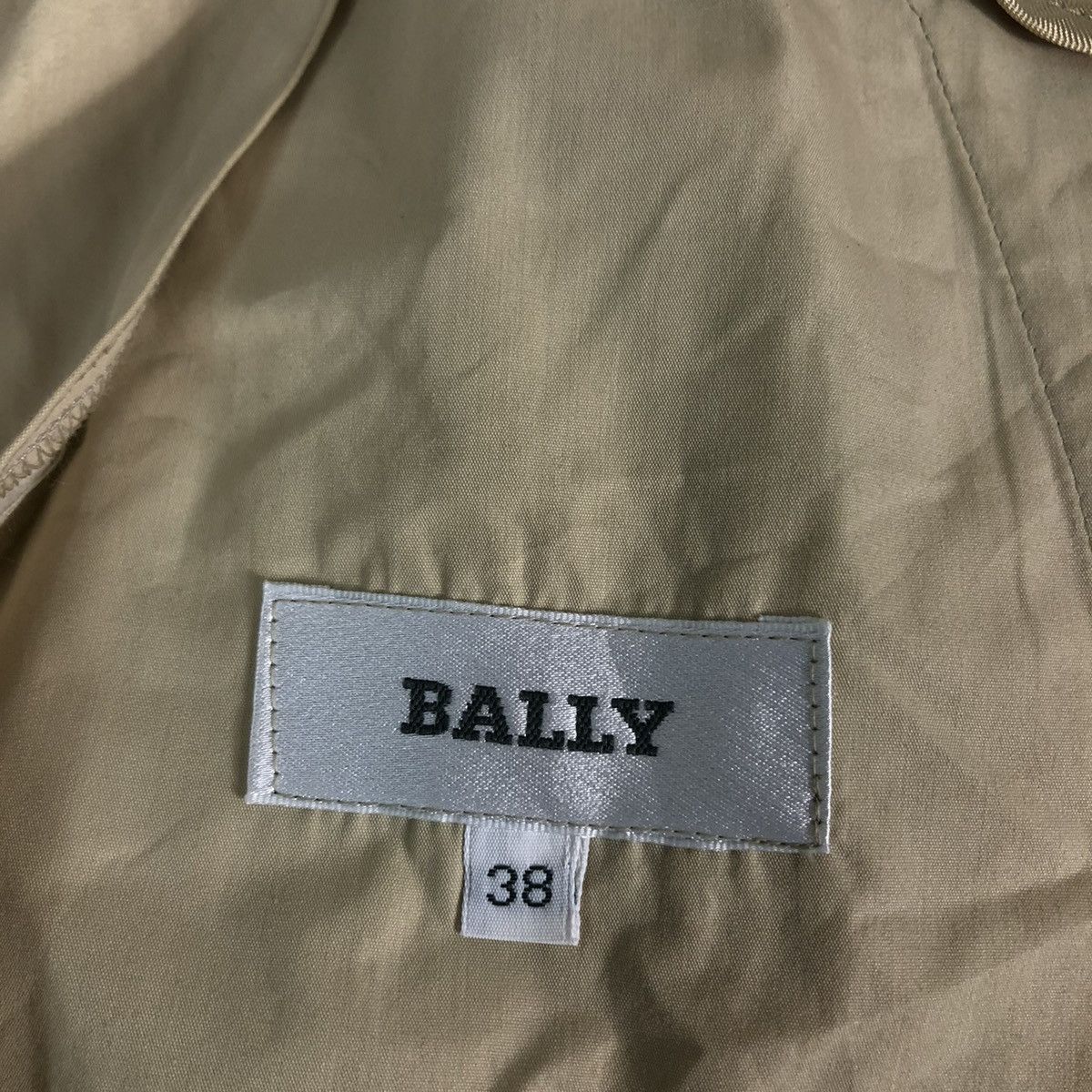 Bally × Designer 🔥VINTAGE LONG JACKET BALLY MADE IN ITALY DOUBLE COLLAR Size US M / EU 48-50 / 2 - 18 Thumbnail