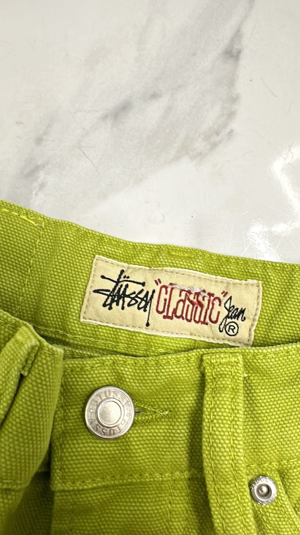 Stussy Stussy Classic Jean Washed Canvas “Cactus” 28 Size US 28 / EU 44 - 6 Thumbnail
