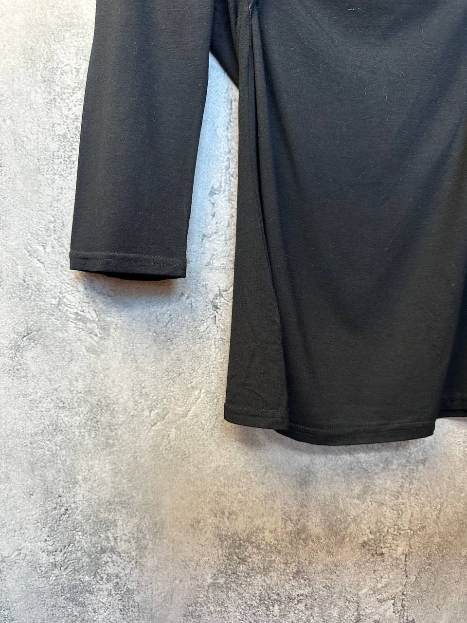 Designer Emma Somerset ES Collection Black Fitted Top Ruched Size M / US 6-8 / IT 42-44 - 7 Thumbnail