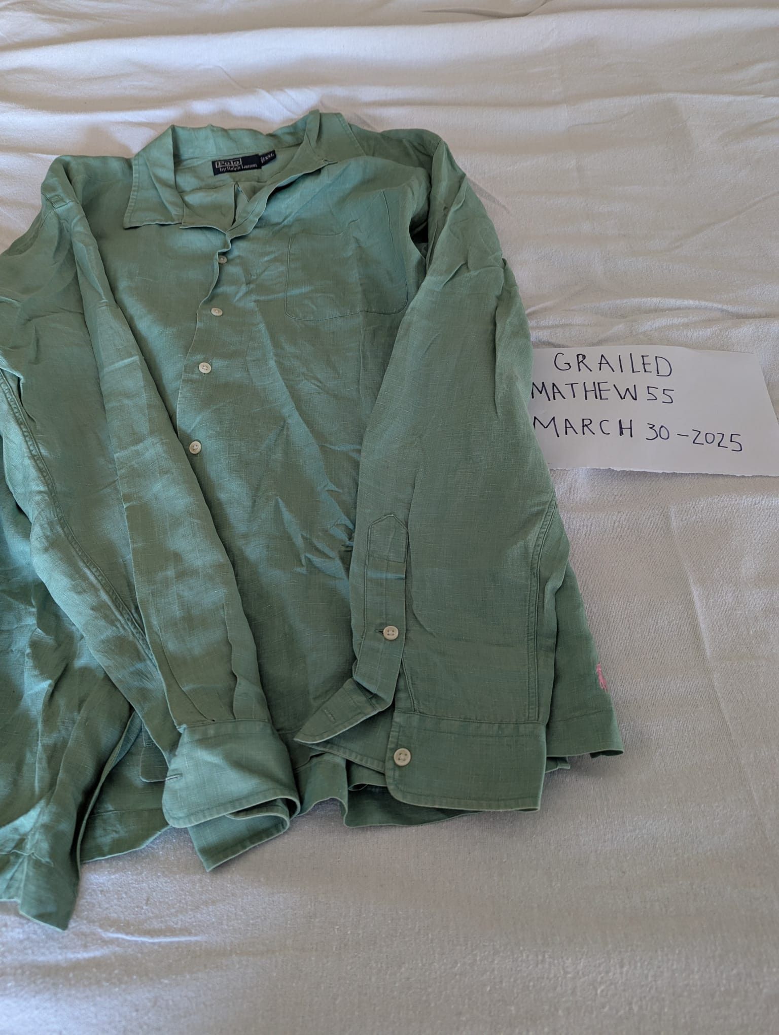 Polo Ralph Lauren Linen silk long sleeve Size US XXL / EU 58 / 5 - 1 Thumbnail