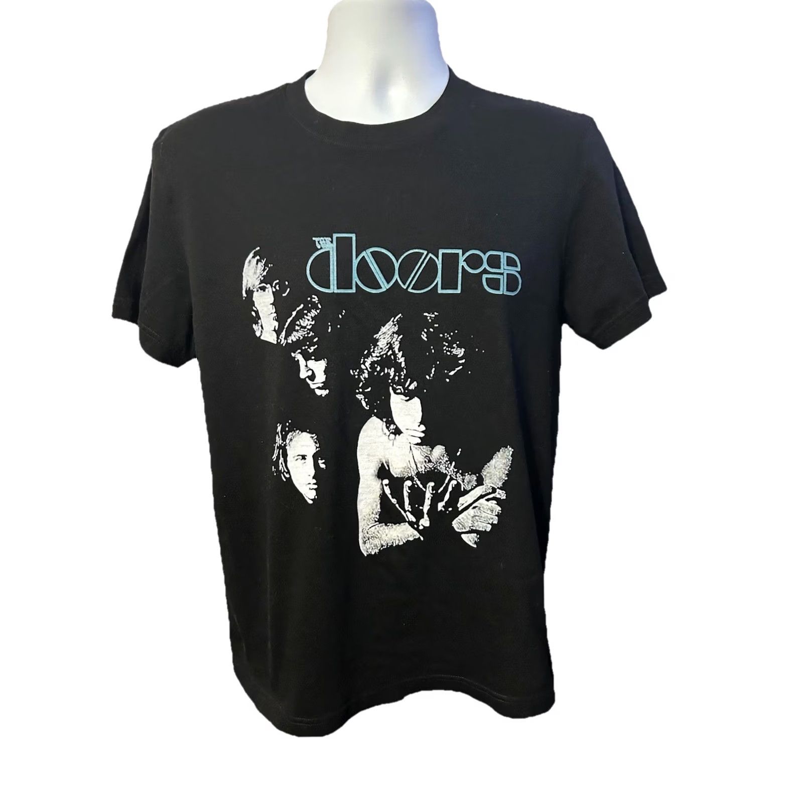 Vintage The Doors Shirt Adult Medium Black Front Graphic - The Doors Concert Rock Band Graphic Tee Mens M Black Cotton Knit Short Sleeve Crew Neck 2010-2019 Size US M / EU 48-50 / 2 - 2 Thumbnail