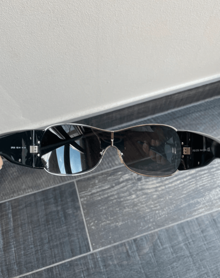 Prada PRADA Sunglasses Flame 2004 Star Mask Fire Chrome Silver Size ONE SIZE - 6 Thumbnail