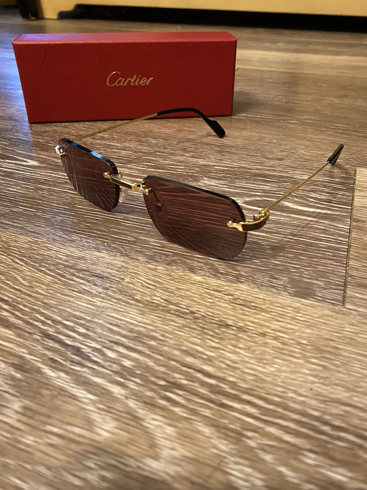 Cartier Golden Ruby Frameless Cartiers Size ONE SIZE - 2 Thumbnail