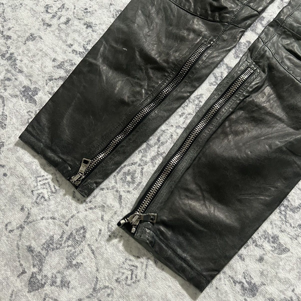 Balmain Balmain Decarnin Leather Cargo Biker Pants Size US 30 / EU 46 - 4 Thumbnail