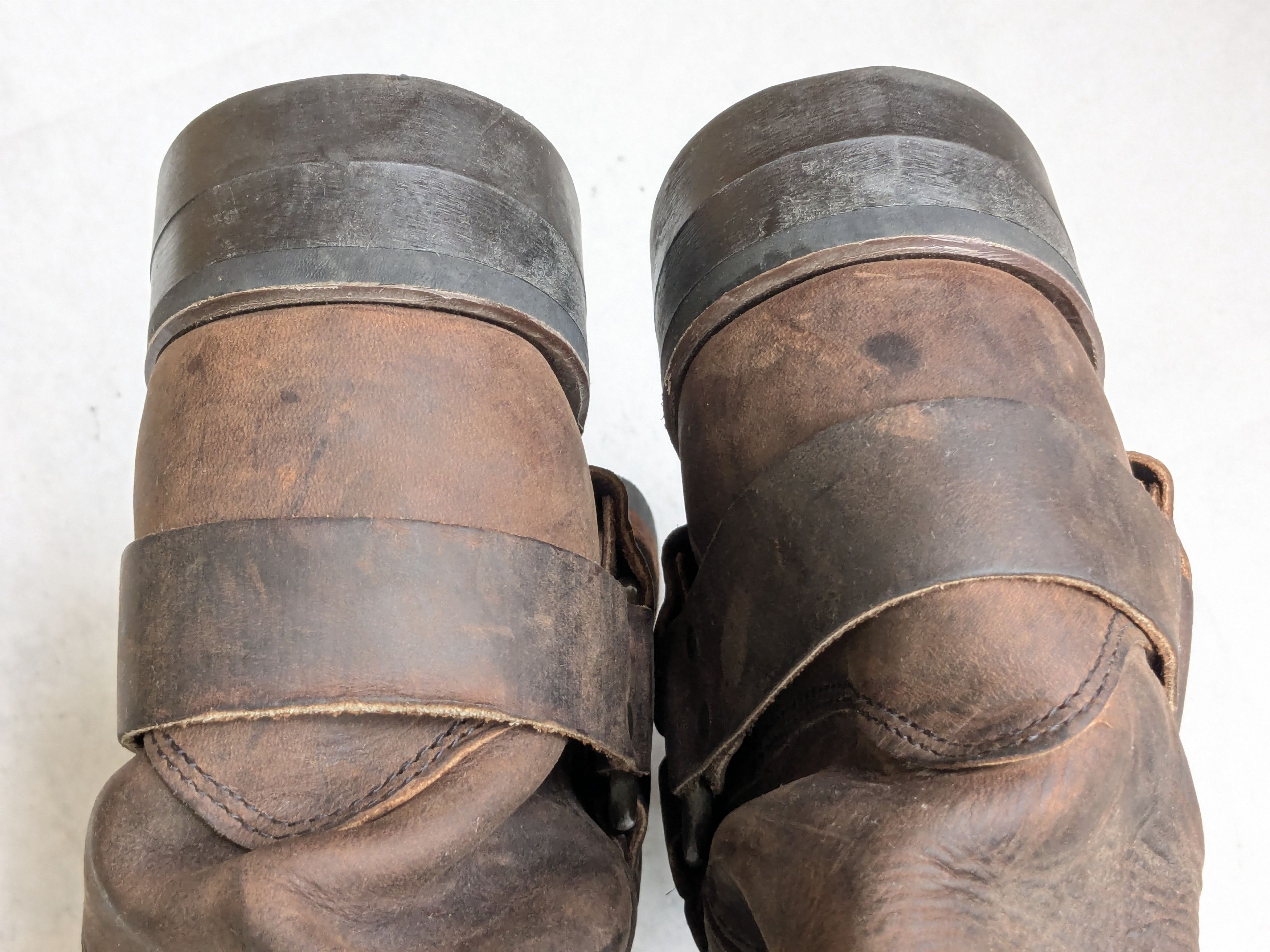 Frye Frye Harness Boots Brown Leather 12 M Buckle Size US 12 / EU 45 - 13 Thumbnail
