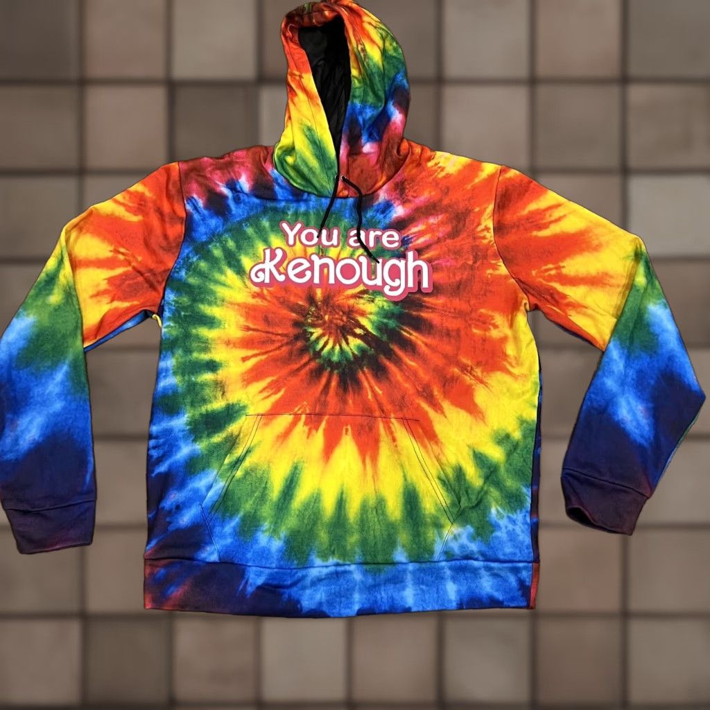 Vintage You Are Kenough Barbie Movie Hoodie Sweatshirt Large Tie Dye Size US L / EU 52-54 / 3 - 1 Thumbnail