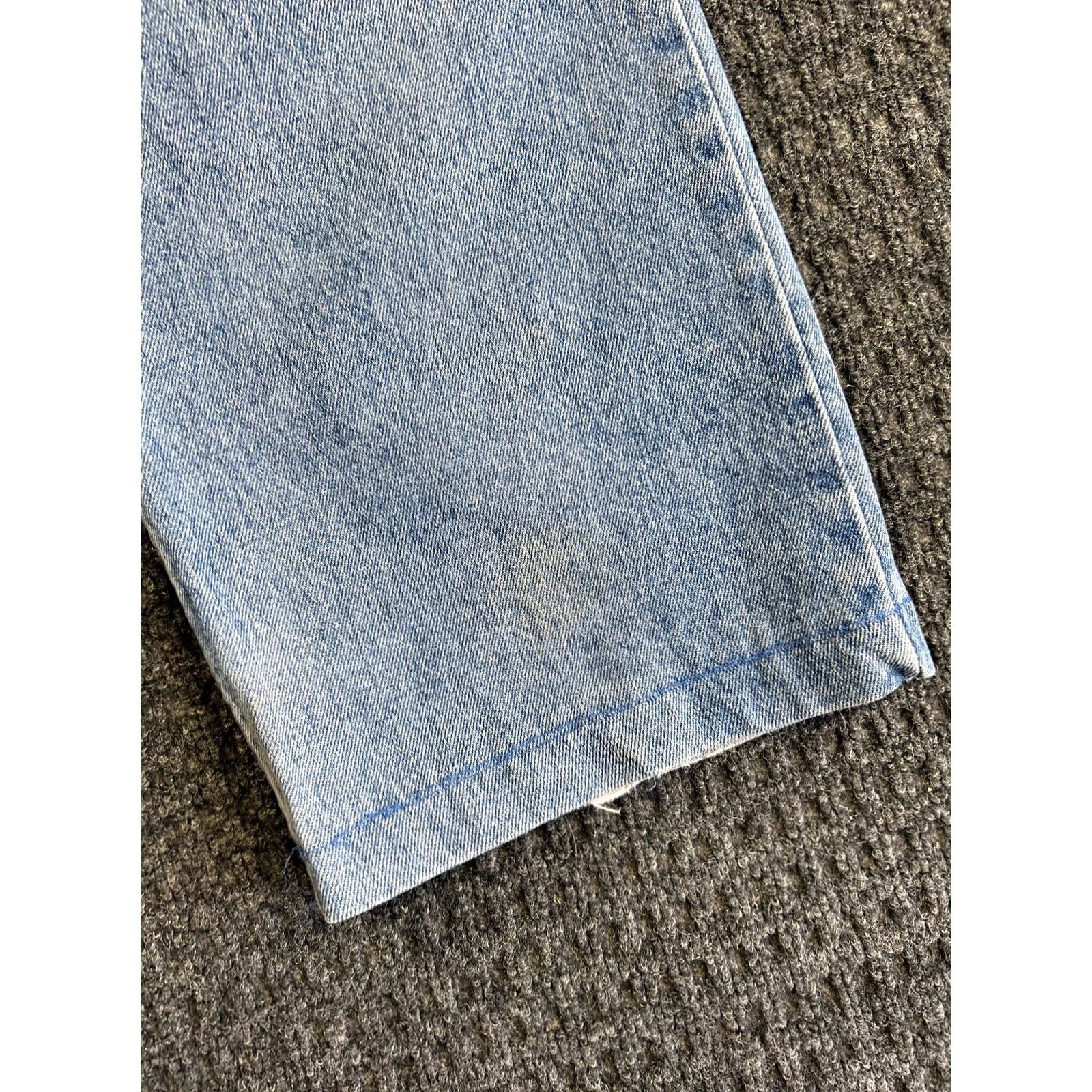 Vintage VINTAGE Urban Pipeline Jeans Wide-Leg 40 x 29 Mens Denim Blue Baggy Distressed 90s Band Grunge Retro USA Leather? Size US 40 / EU 56 - 5 Thumbnail