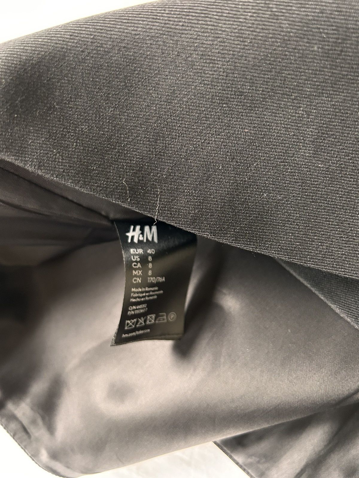 H&M × Mugler Mugler x H&M Asymmetrical Mini Skirt Size 30" / US 8 / IT 44 - 4 Thumbnail
