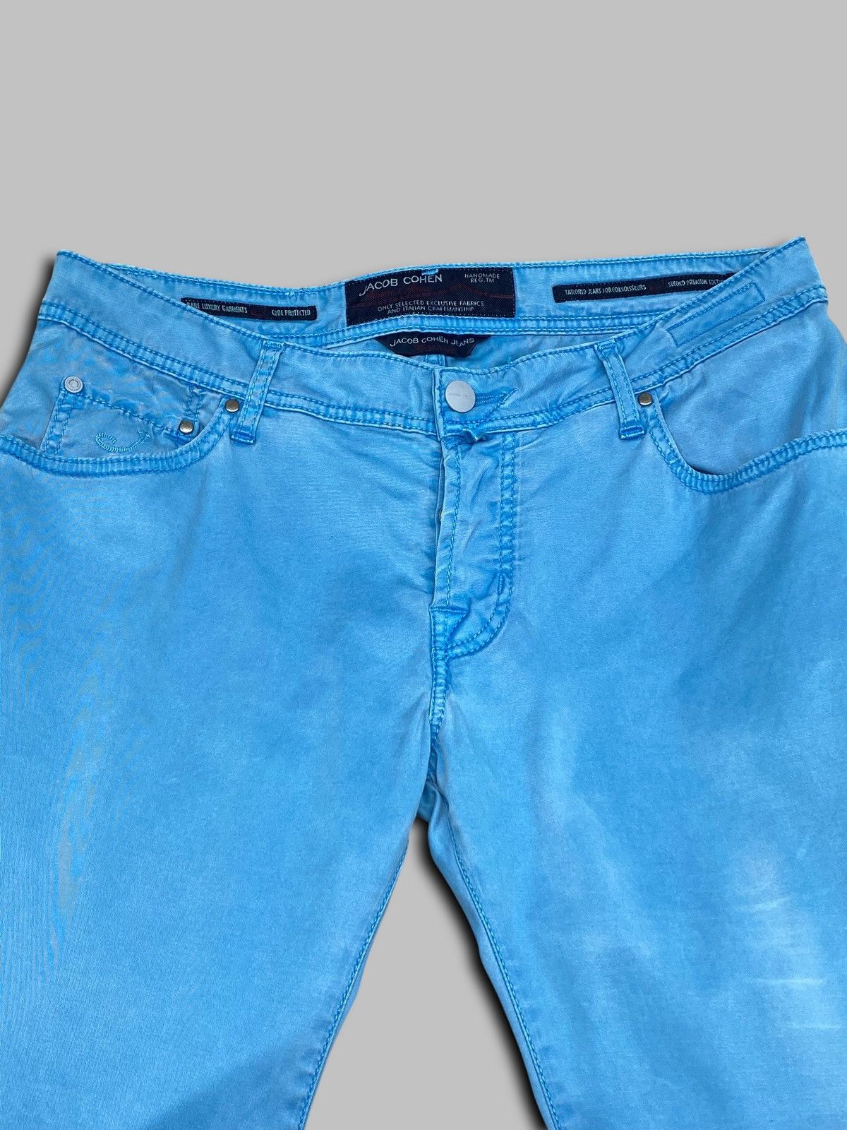 Jacob Cohen Jacob Cohen 622 Style Sky Blue Jeans Size US 35 - 13 Thumbnail