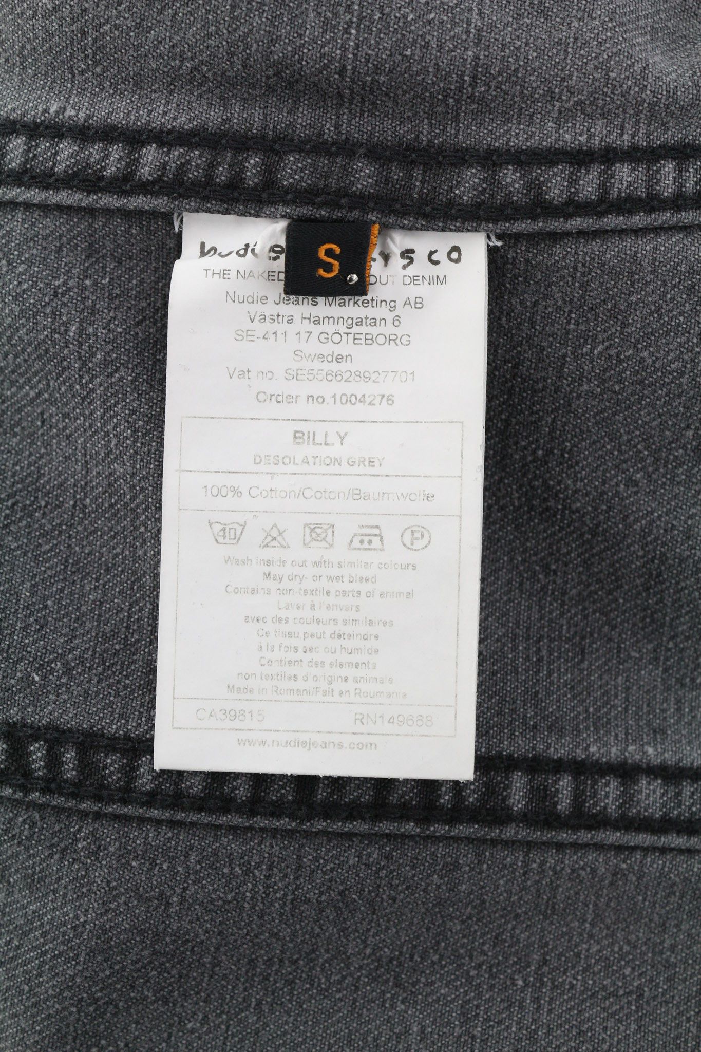 Nudie Jeans BILLY S Desolation Grey Polo Casual Mid Jacket 82463 Size US S / EU 44-46 / 1 - 7 Thumbnail