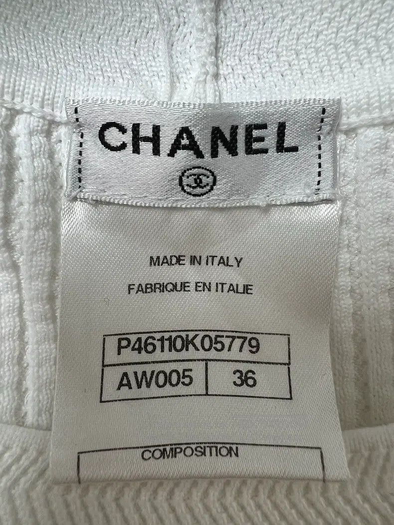 Chanel Chanel White simple classic sleeveless Size XS / US 0-2 / IT 36-38 - 4 Thumbnail