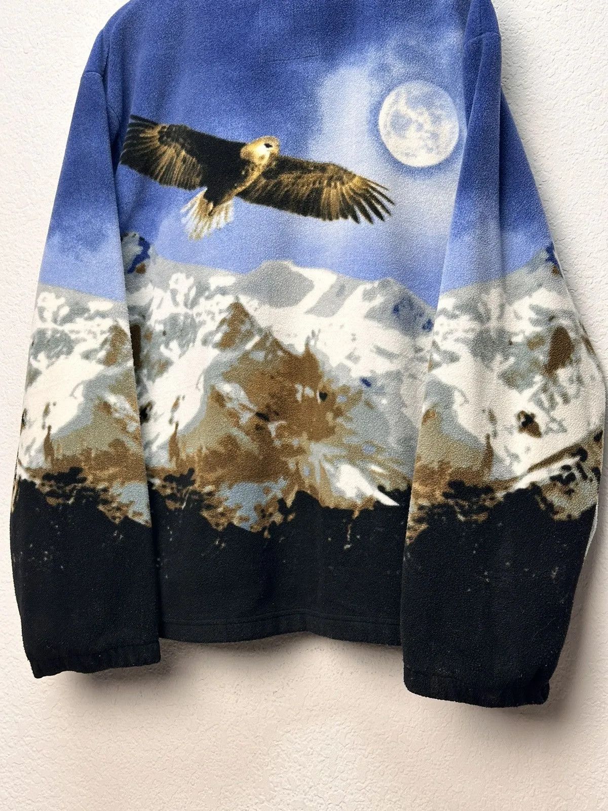 14th Addiction Vintage Animal Eagle🦅 Fleece Wolf 🐺 Sherpa Jacket USA Size US XXL / EU 58 / 5 - 16 Thumbnail