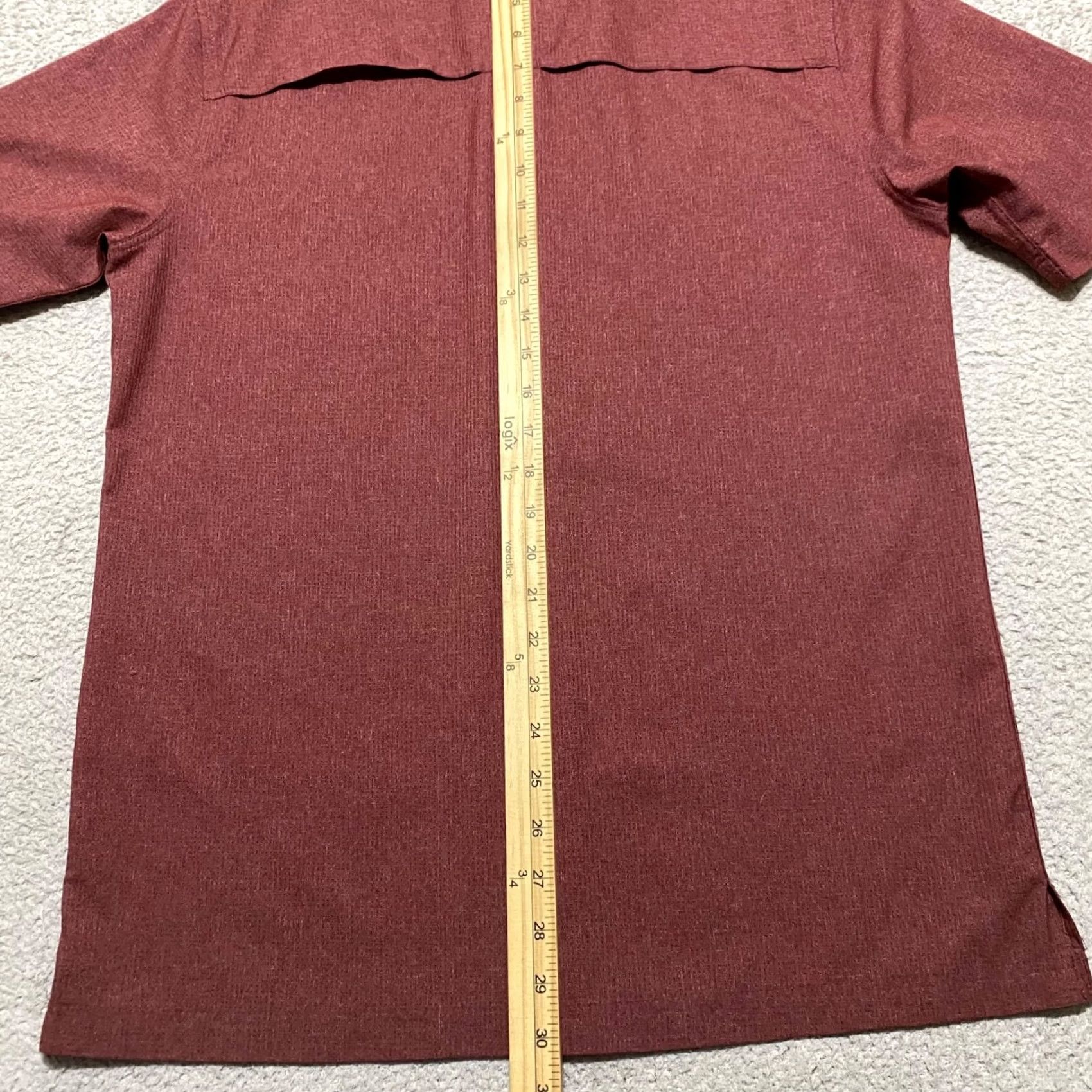 Croft & Barrow Croft & Barrow Mens Small Shirt Red Button-Front Quick Dry Vented Outdoor Size US S / EU 44-46 / 1 - 7 Thumbnail