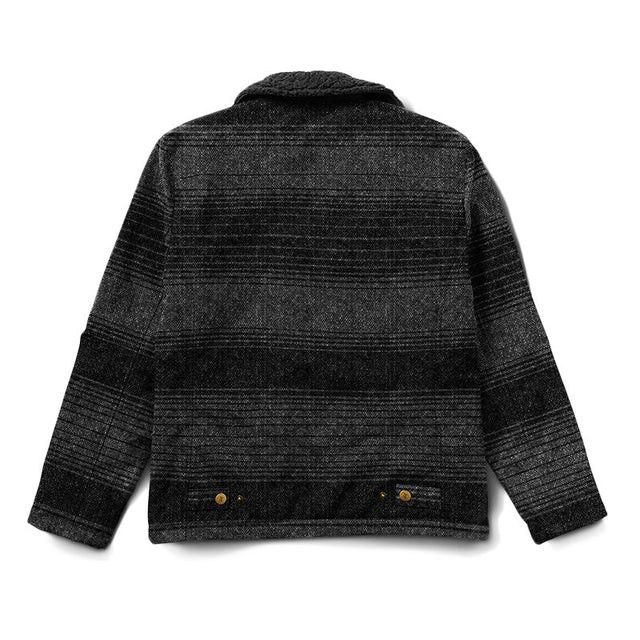 Roark Roark Axeman Jacket Charcoal Stripe Sherpa Lined Size US L / EU 52-54 / 3 - 2 Thumbnail