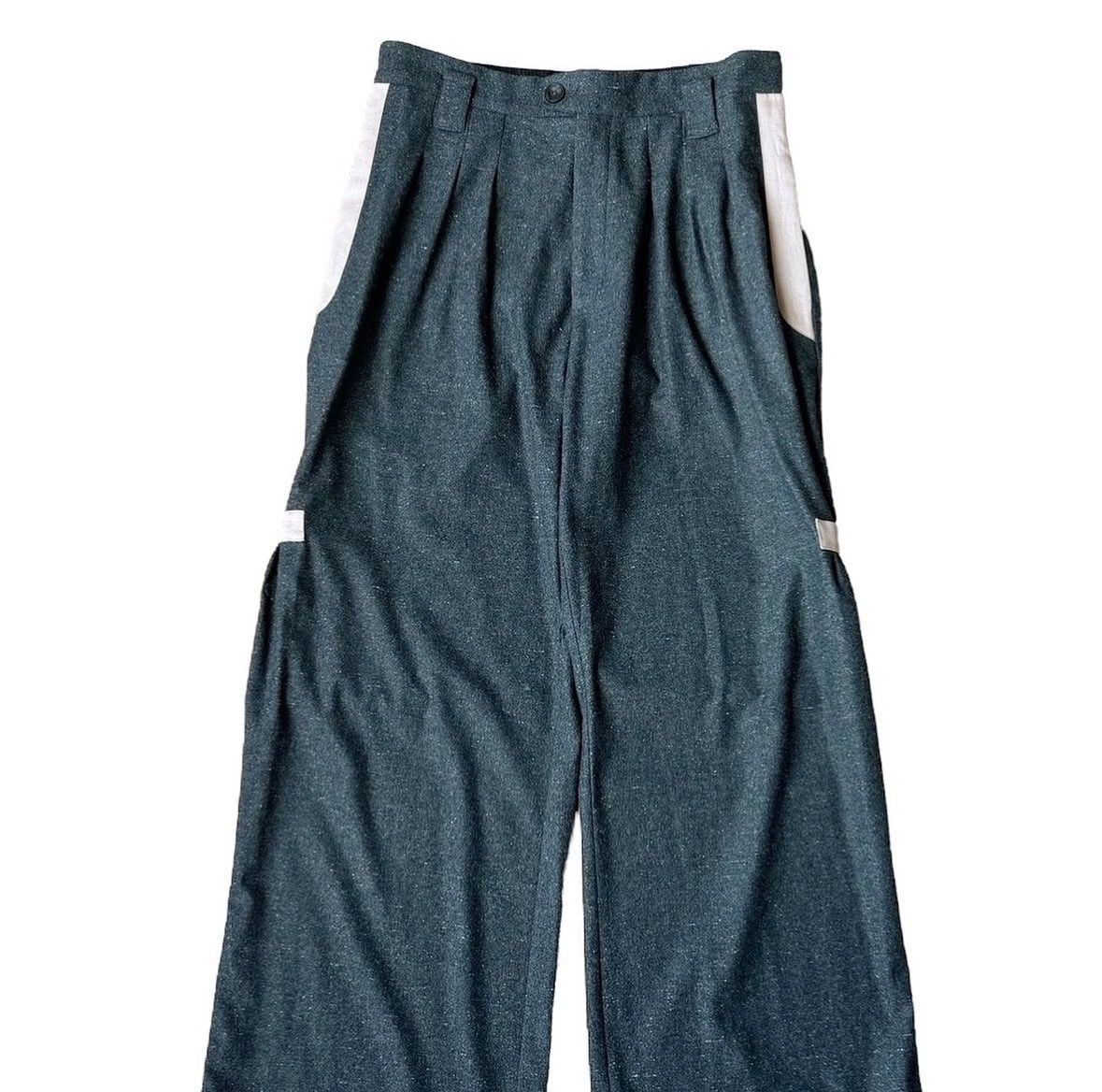 kiko kostadinov xolo pleated trouser グレー Kiko Kostadinov FW22 “Xolo”, Pleated Trouser | Grailed
