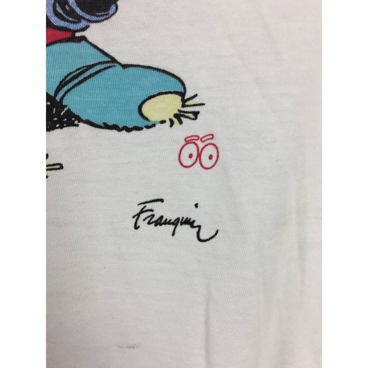 Cartoon Network × Vintage Vtg 90s Gaston Lagaffe Humor Comic Cartoon Single Stitch Tee Size US XL / EU 56 / 4 - 7 Thumbnail