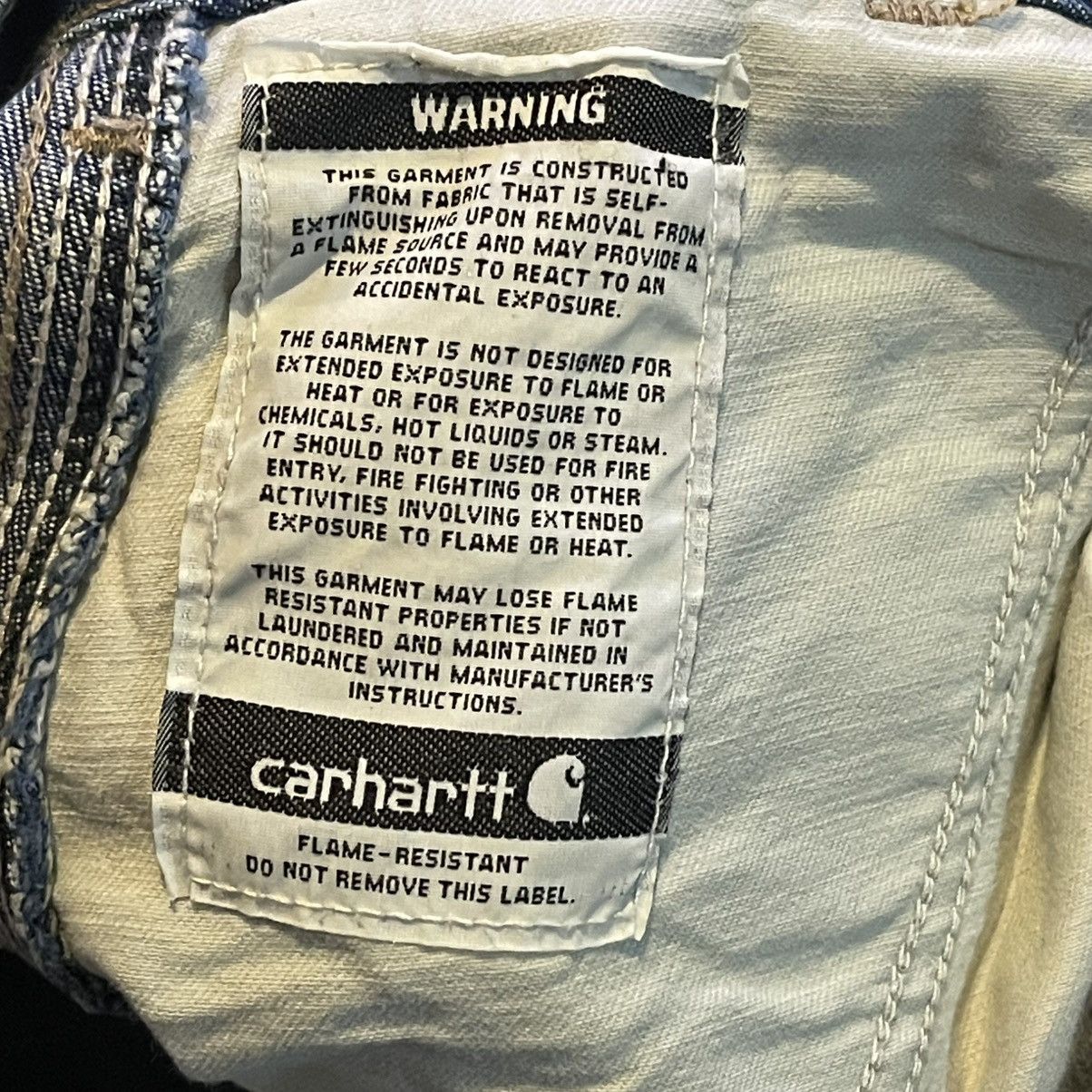 Carhartt Vintage 90s Carhartt Flame Resistant Jeans Mens 46x32 FR Size US 44 / EU 60 - 4 Thumbnail