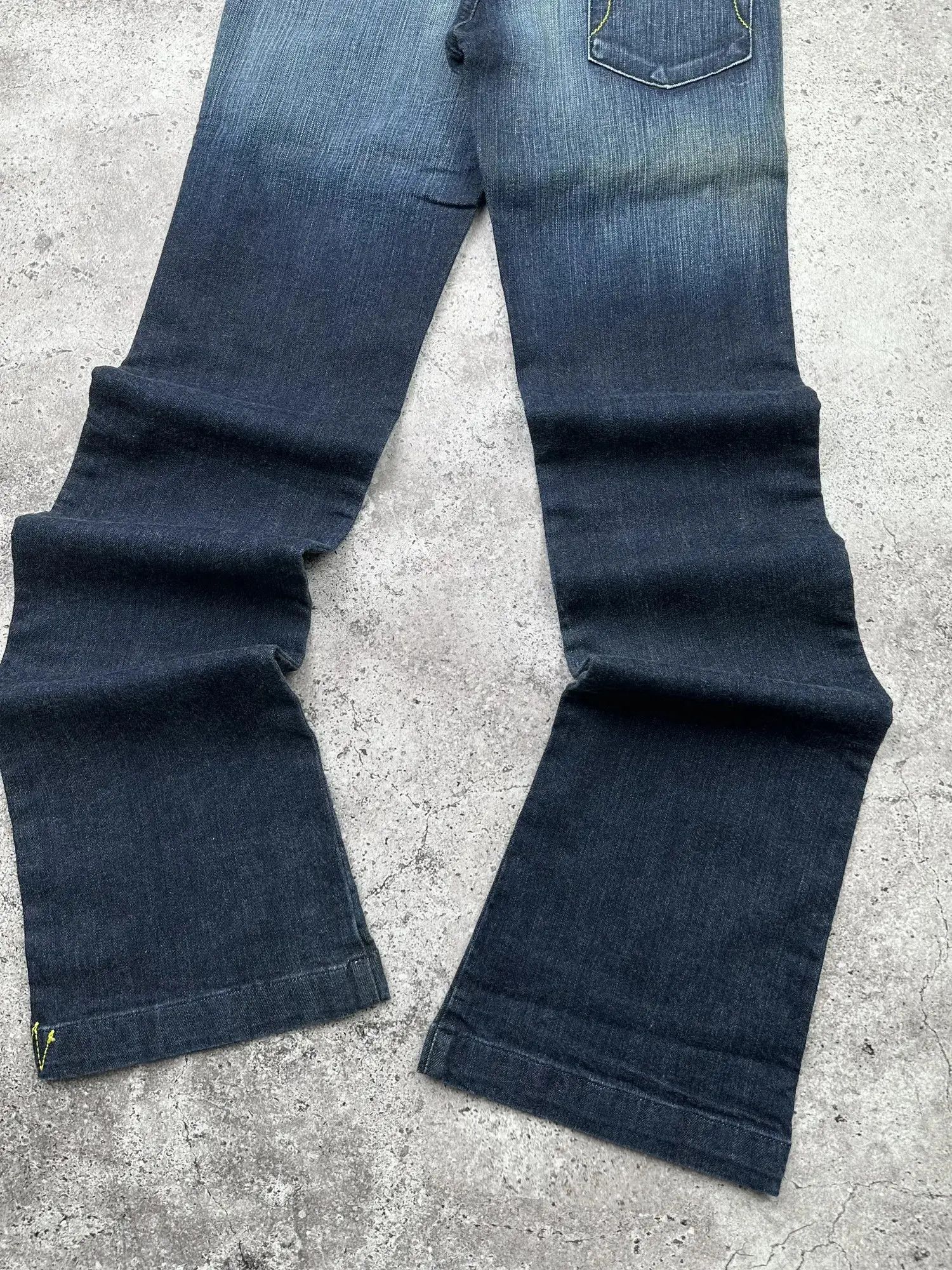 Japanese Brand Vintage Flare Jeans C563(V606) Size 25" / US 0 / IT 36 - 8 Thumbnail