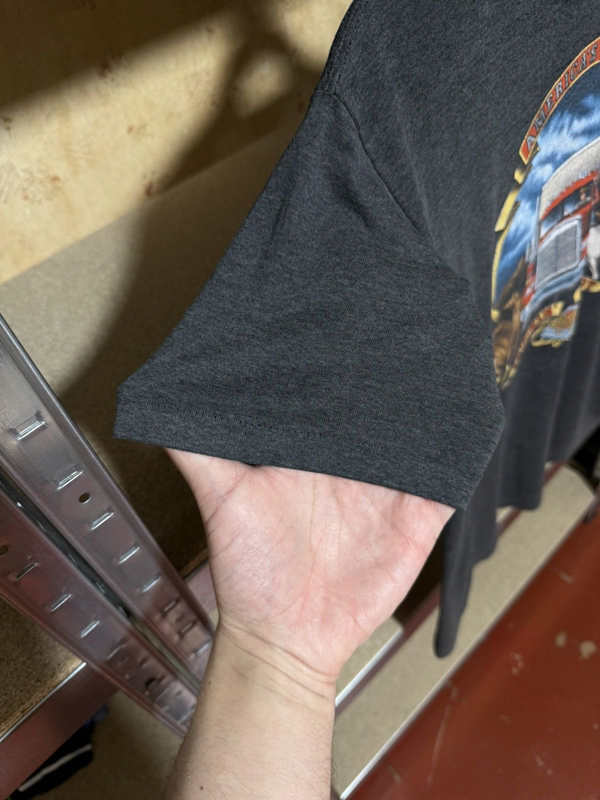 Harley Davidson × Vintage 1988 3D Emblem America’s Pride Truckin Cowboy Truckers Tee Size US M / EU 48-50 / 2 - 6 Thumbnail
