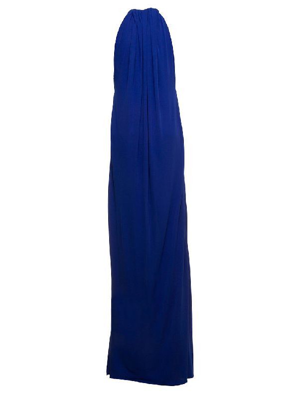 Saint Laurent Paris o1bcso1str1125 Robe Jersey Crepe Outremer in Blue Size M / US 6-8 / IT 42-44 - 2 Thumbnail