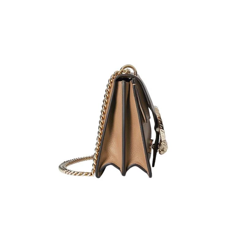 Gucci GUCCI Dionysus Medium Beige Leather Shoulder Bag New Size ONE SIZE - 4 Thumbnail