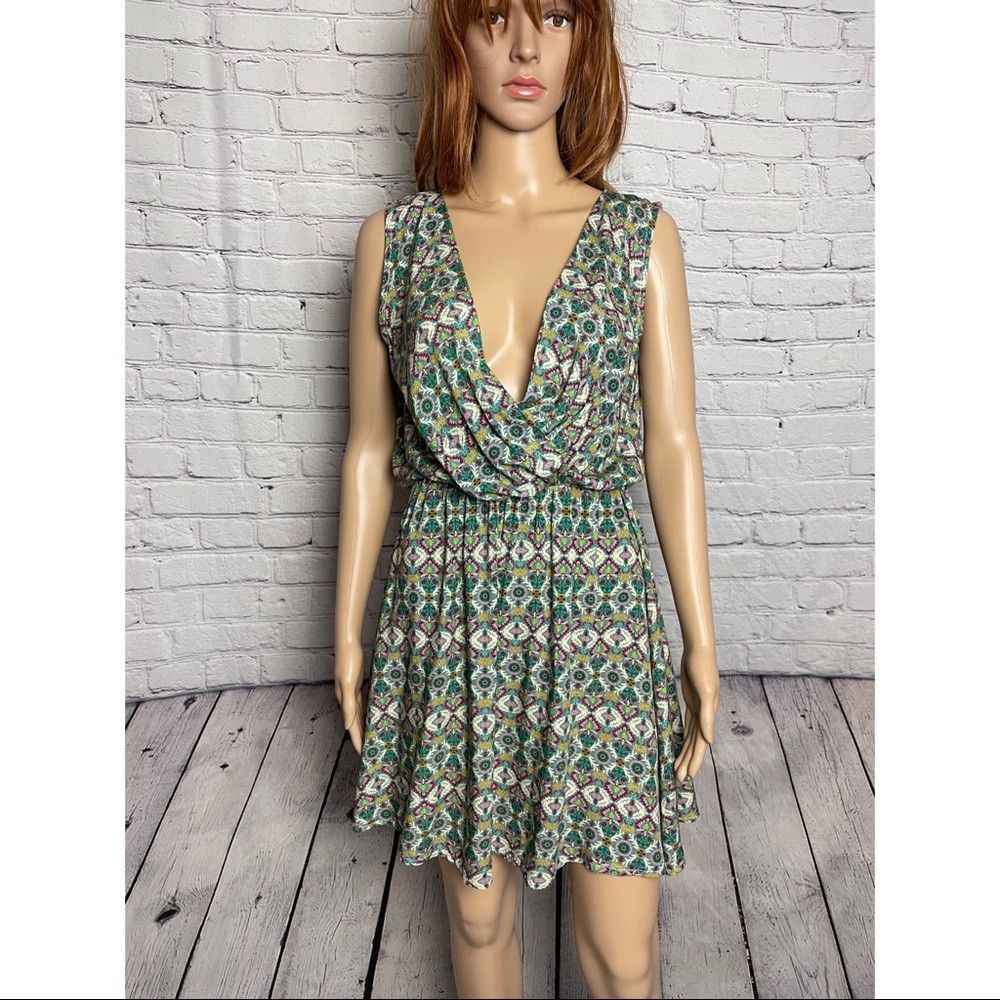 Other NWT New $115 W Vieri Printed Dress Made in Italy One size Size S / US 4 / IT 40 - 1 Thumbnail