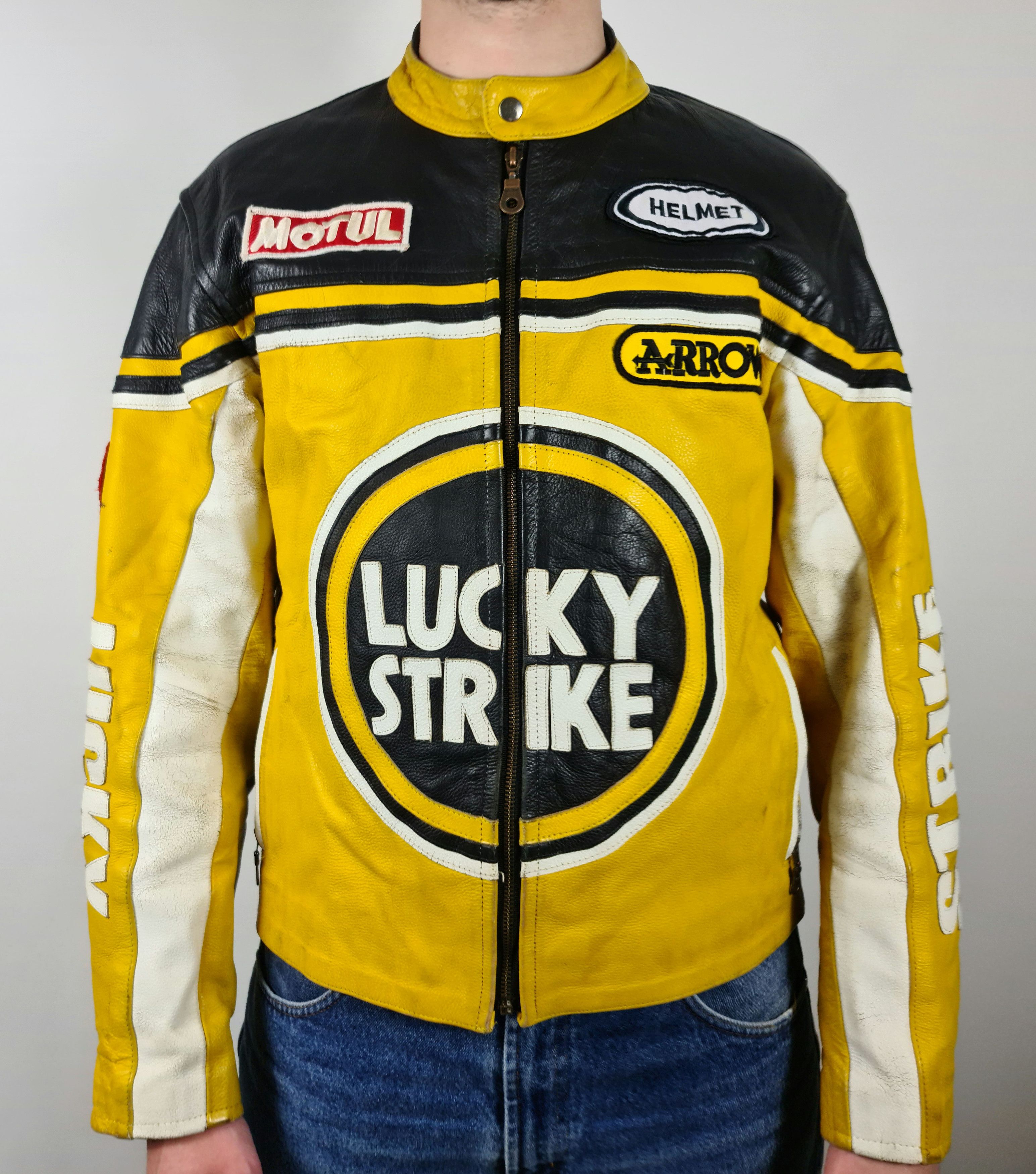 Racing × Vintage Lucky Strike Racing Leather Jacket 1990s Vintage ...