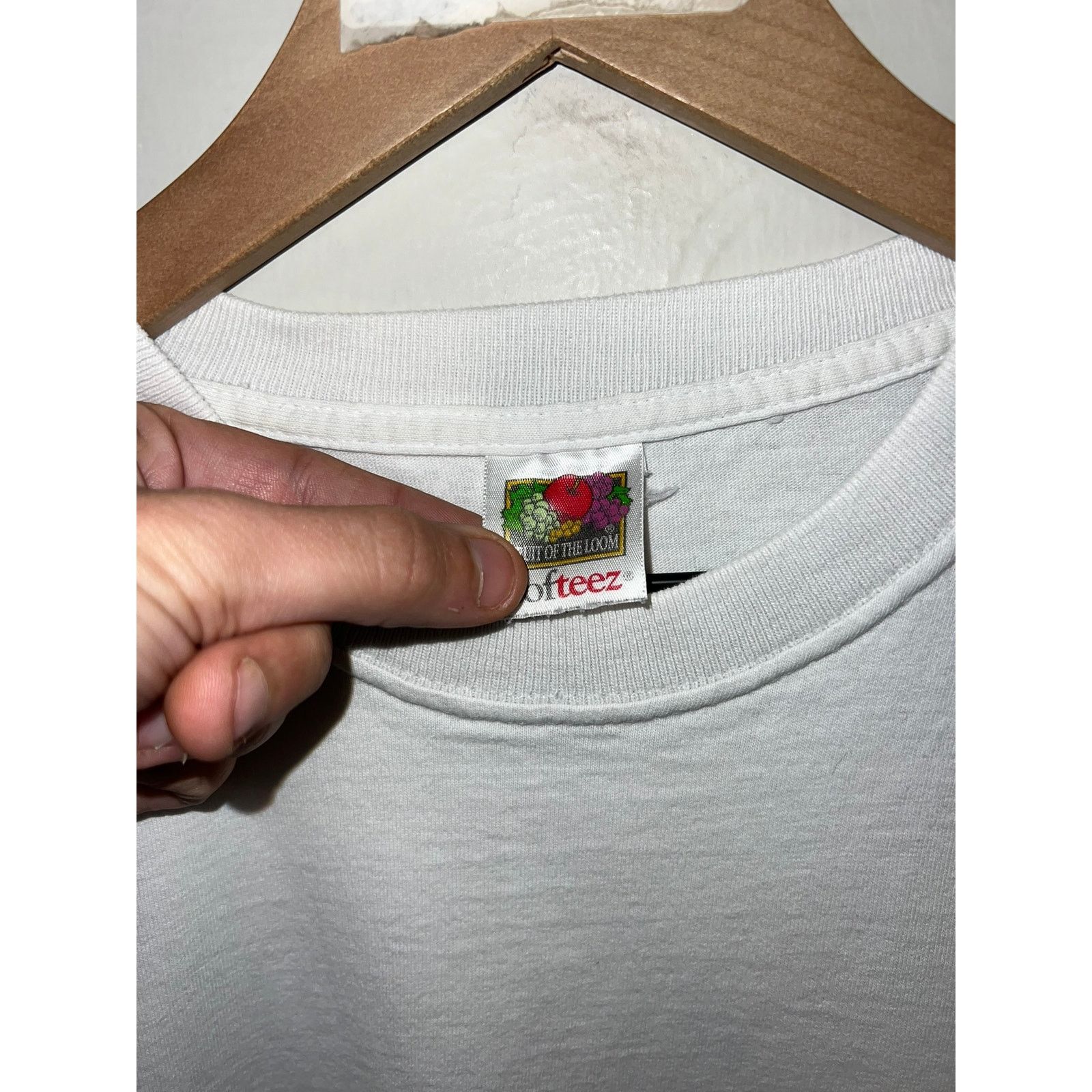 Fruit Of The Loom Vintage Ice Racing Shirt Rainbow Falls White Tee 90s Medium Size US M / EU 48-50 / 2 - 4 Thumbnail
