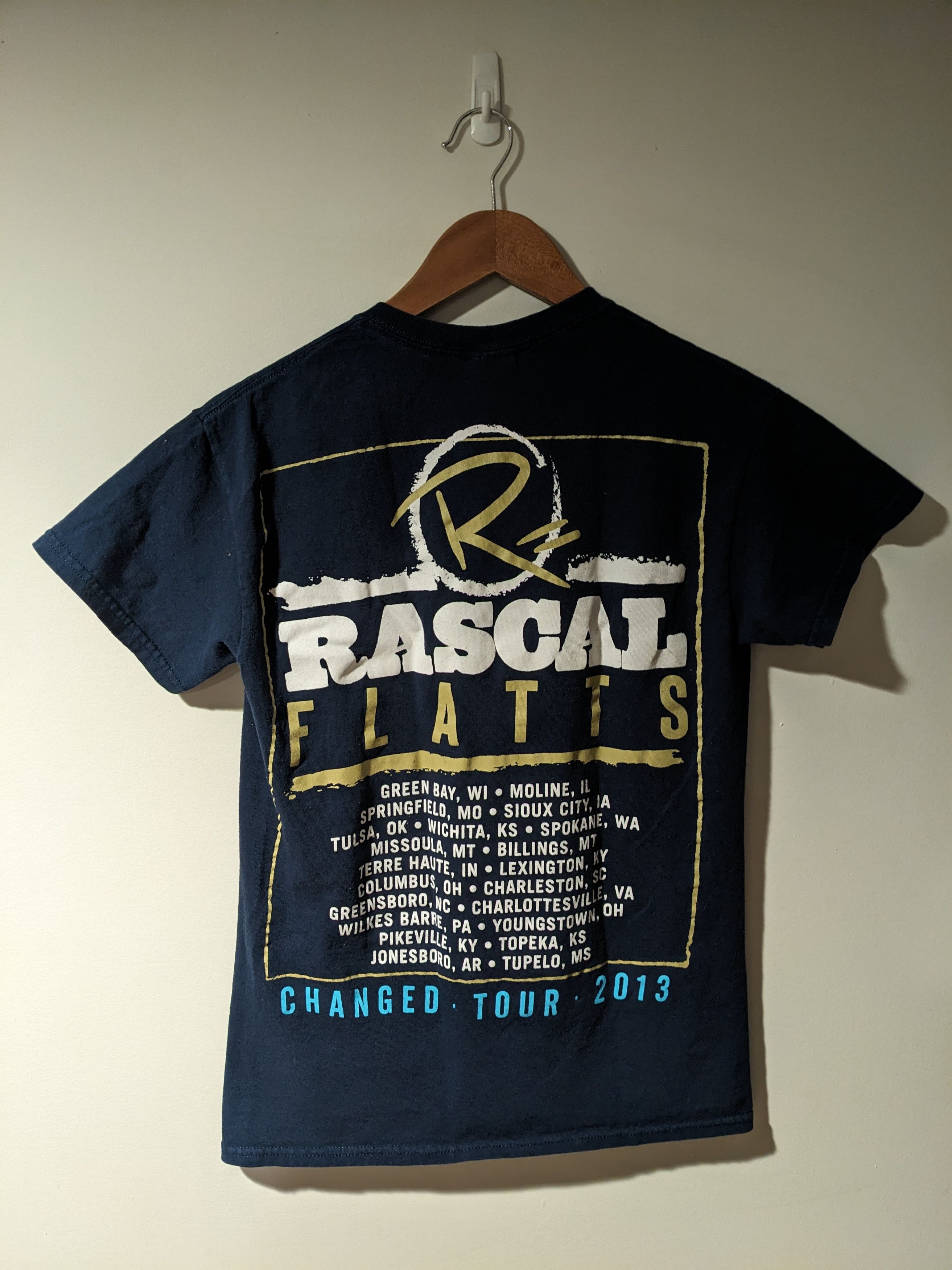 Band Tees × Vintage Vintage 2013 Rascal Flatts Changed Tour Music Band T-Shirt Size US S / EU 44-46 / 1 - 5 Thumbnail
