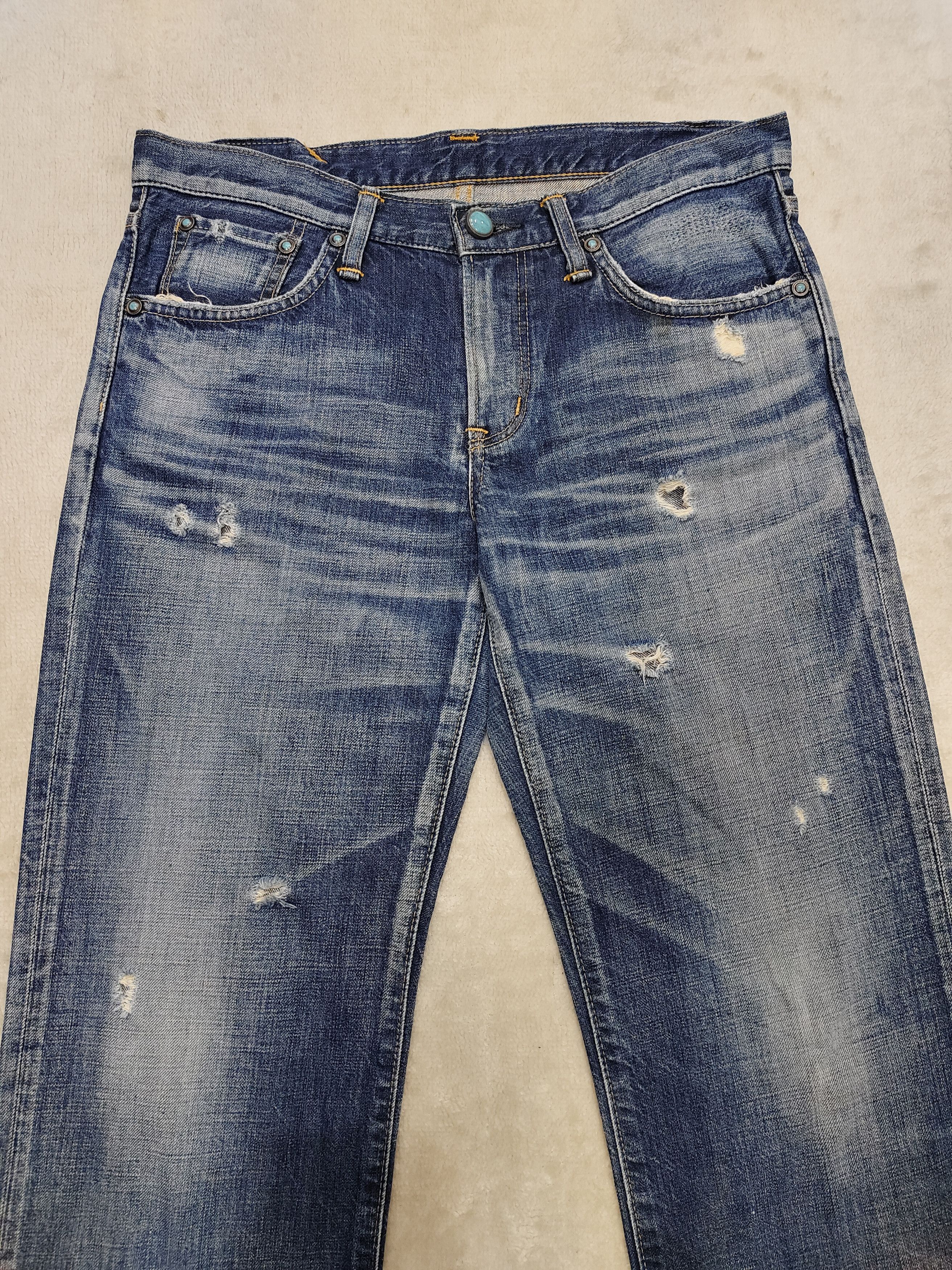 Edwin 🇯🇵 Edwin 🇯🇵 Linen Pocket Distressed Jeans Size 30" / US 8 / IT 44 - 5 Thumbnail