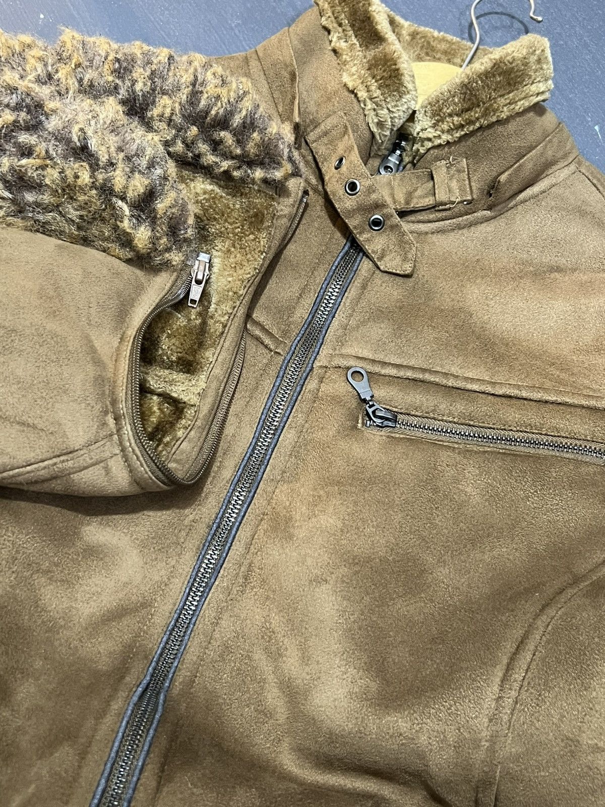 Japanese Brand Thruxton Shearling Fur Jacket Size US M / EU 48-50 / 2 - 7 Thumbnail