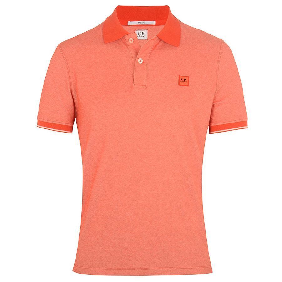 C.P. Company o1y1224 Logo Polo Shirt in Tomato Red Size US L / EU 52-54 / 3 - 1 Thumbnail