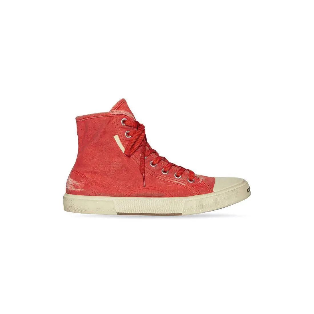 Balenciaga o1mt1gz0824 Paris High Top Sneaker in Red/White Size US 11 / EU 44 - 1 Thumbnail