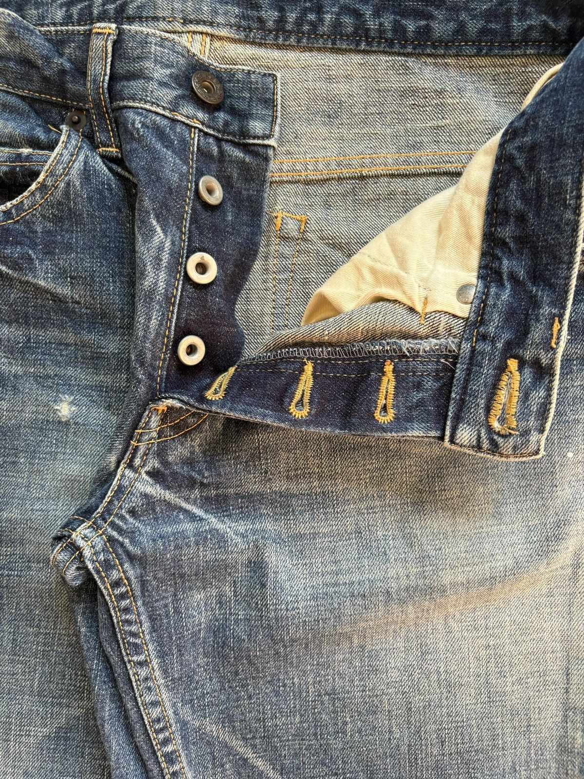 Japanese Brand Vintage Japanese Brand Thunder Wash Distressed Jeans Size US 30 / EU 46 - 3 Thumbnail