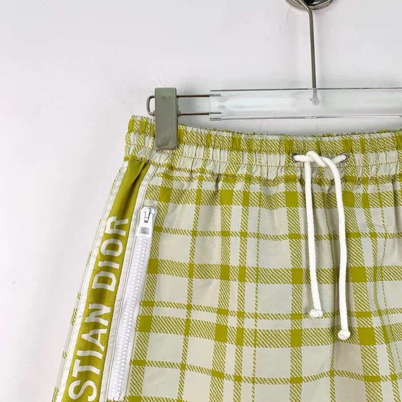 Dior Dior Color-blocked plaid drawstring casual skirt short ski Size 42" / US 20 - 3 Thumbnail