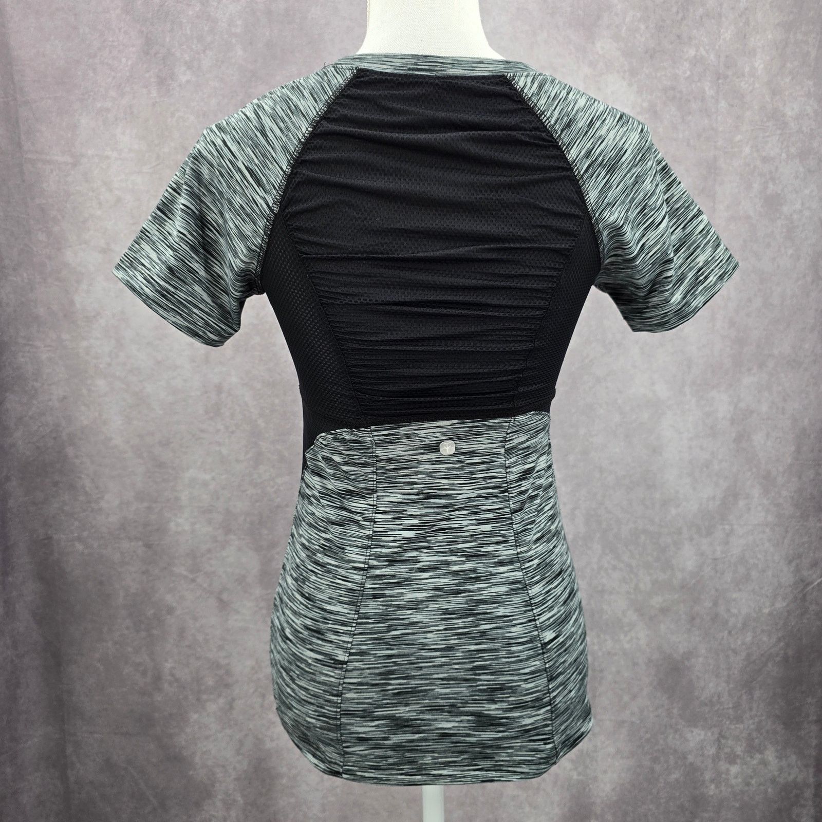 Other Soybu Gray Black Active Performance Tshirt Top Extra Small Size XS / US 0-2 / IT 36-38 - 2 Thumbnail