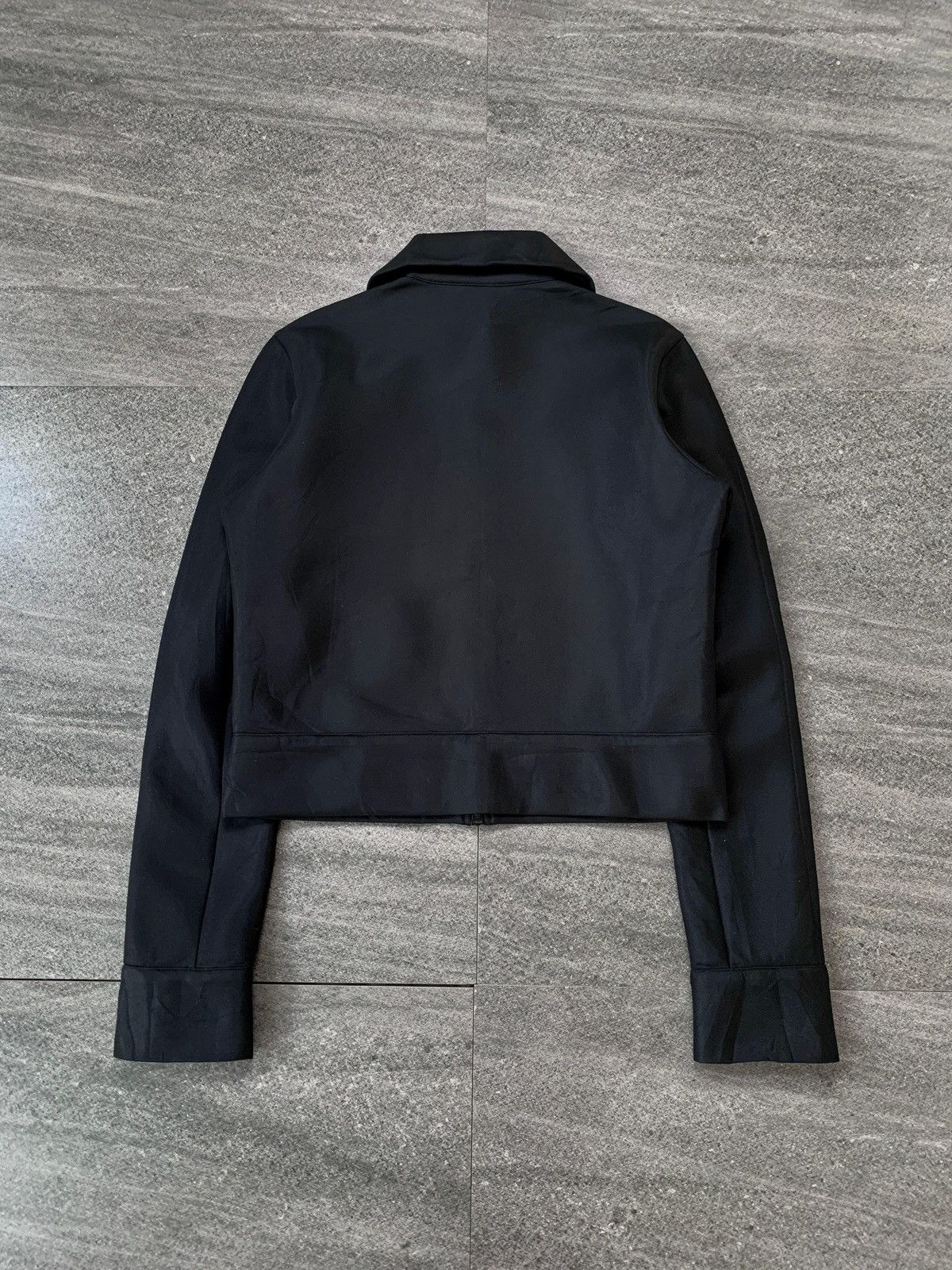 Yohji Yamamoto FREE TAX! Polyester One Pocket Biker Jacket - Medium Size US M / EU 48-50 / 2 - 6 Thumbnail