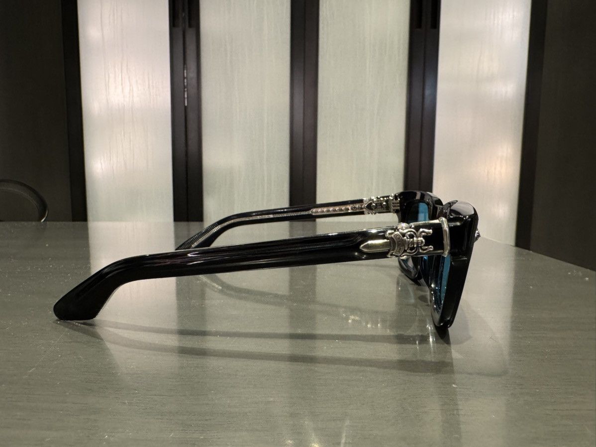 Chrome Hearts CH Donnysoffergism Sunglasses (Black/Aquamarine) Size ONE SIZE - 6 Thumbnail