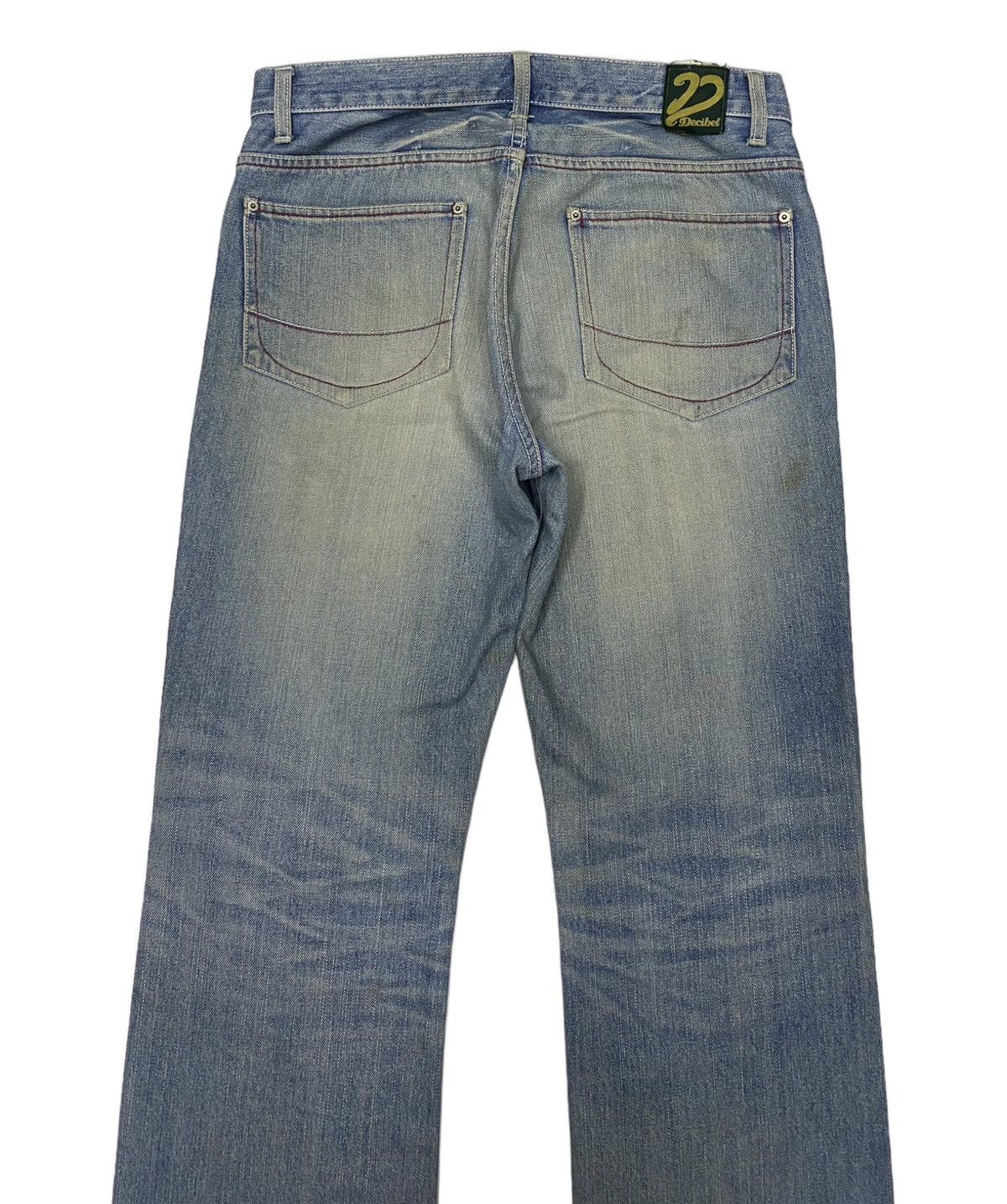 If Six Was Nine × Japanese Brand × Le Grande Bleu (L.G.B.) 🔥DISTRESSED DENIM RUSTY DECIBEL DENIM JEANS Size US 32 / EU 48 - 6 Thumbnail