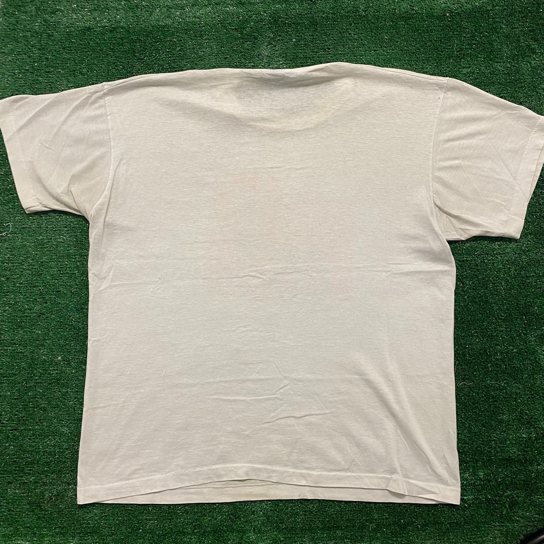 Fruit Of The Loom Vintage 90s Ranch Cowboy Shirt Single Stitch Western Tee Size US XL / EU 56 / 4 - 6 Thumbnail
