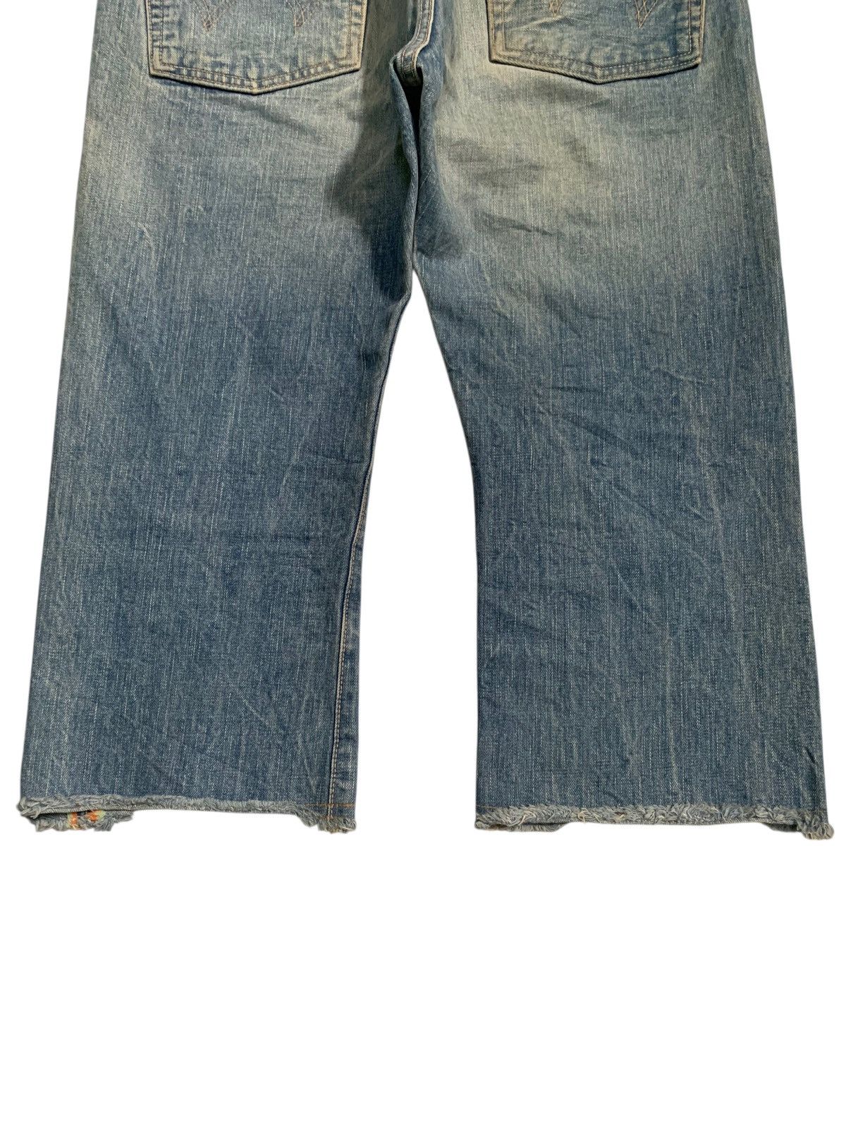 Kapital VINTAGE EDWIN 505S SELVEDGE PUNK SHORT DISRESSED DENIM Size US 32 / EU 48 - 9 Thumbnail